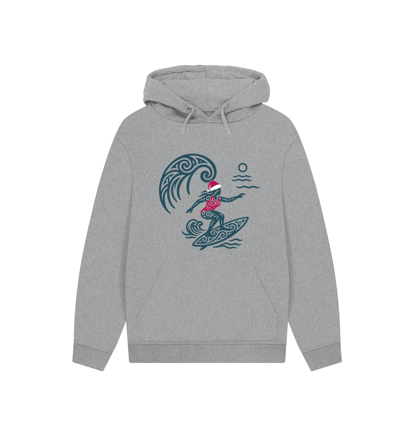 Athletic Grey Printed Hoody Front