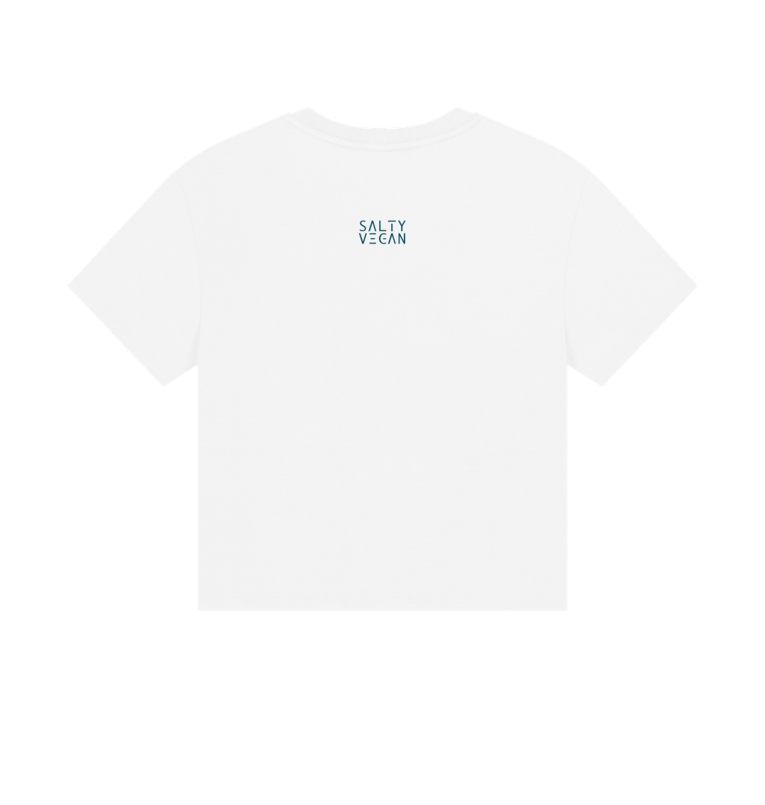 White Printed T-shirt Back