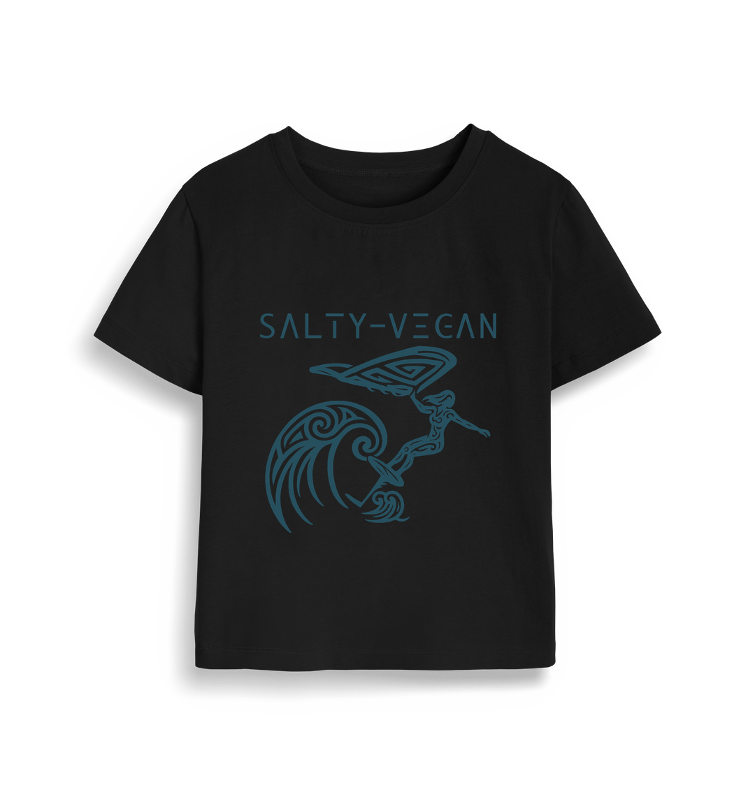Black Printed T-shirt Front