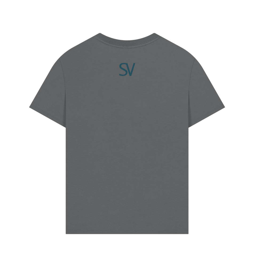 Slate Grey Printed T-shirt Back