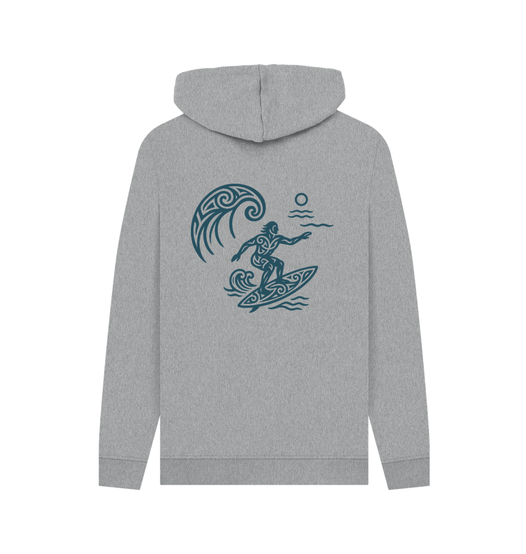 Light Heather Printed Hoody Back