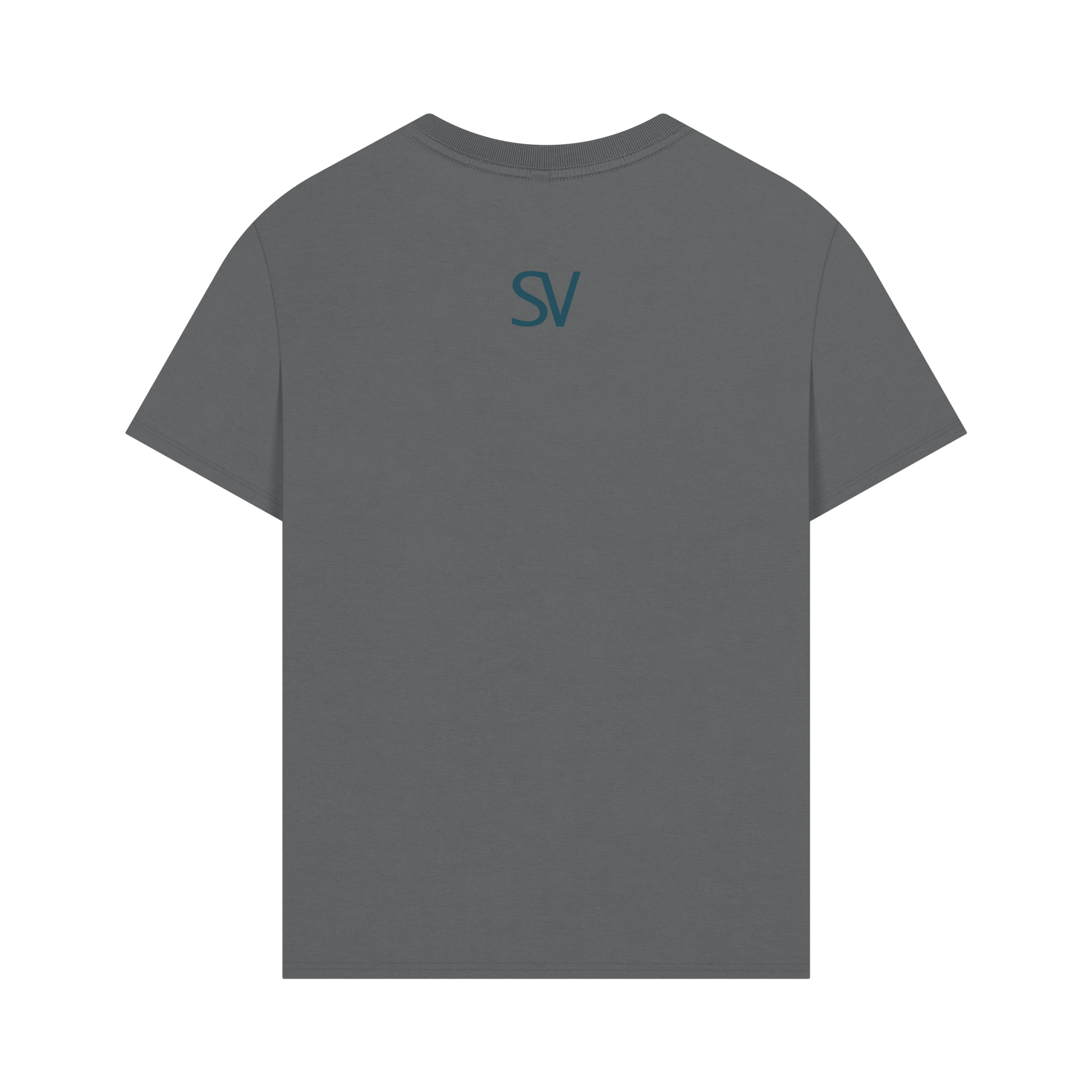 Slate Grey Printed T-shirt Back