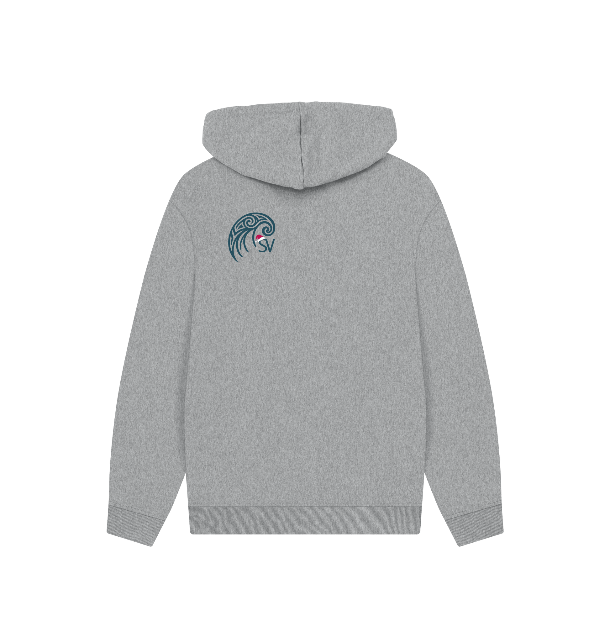 Athletic Grey Printed Hoody Back