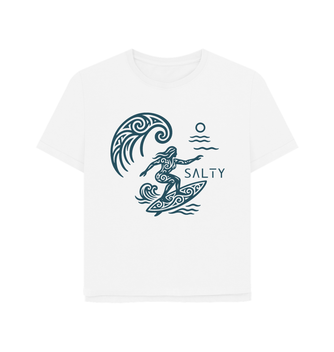 White Printed T-shirt Front