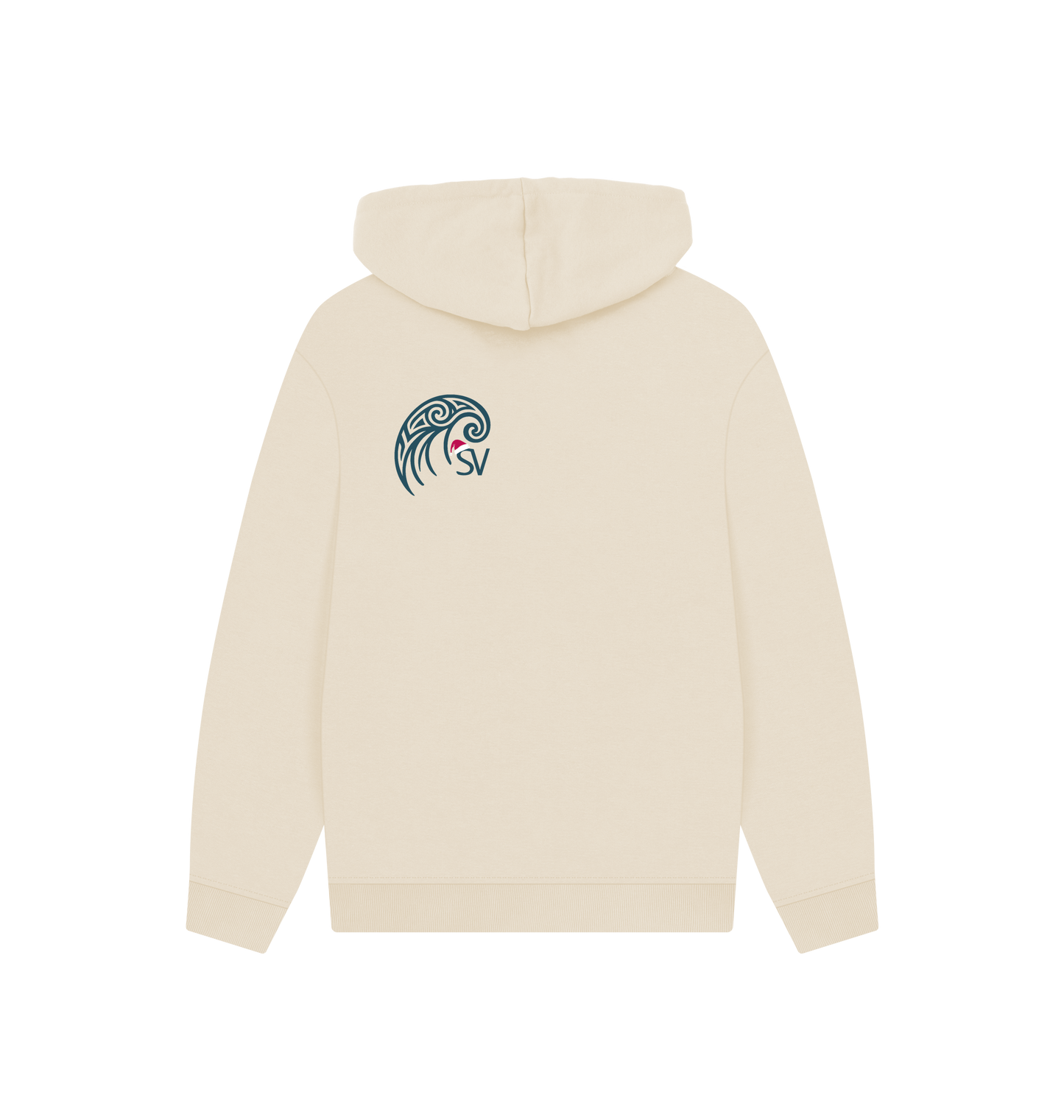 Oat Printed Hoody Back