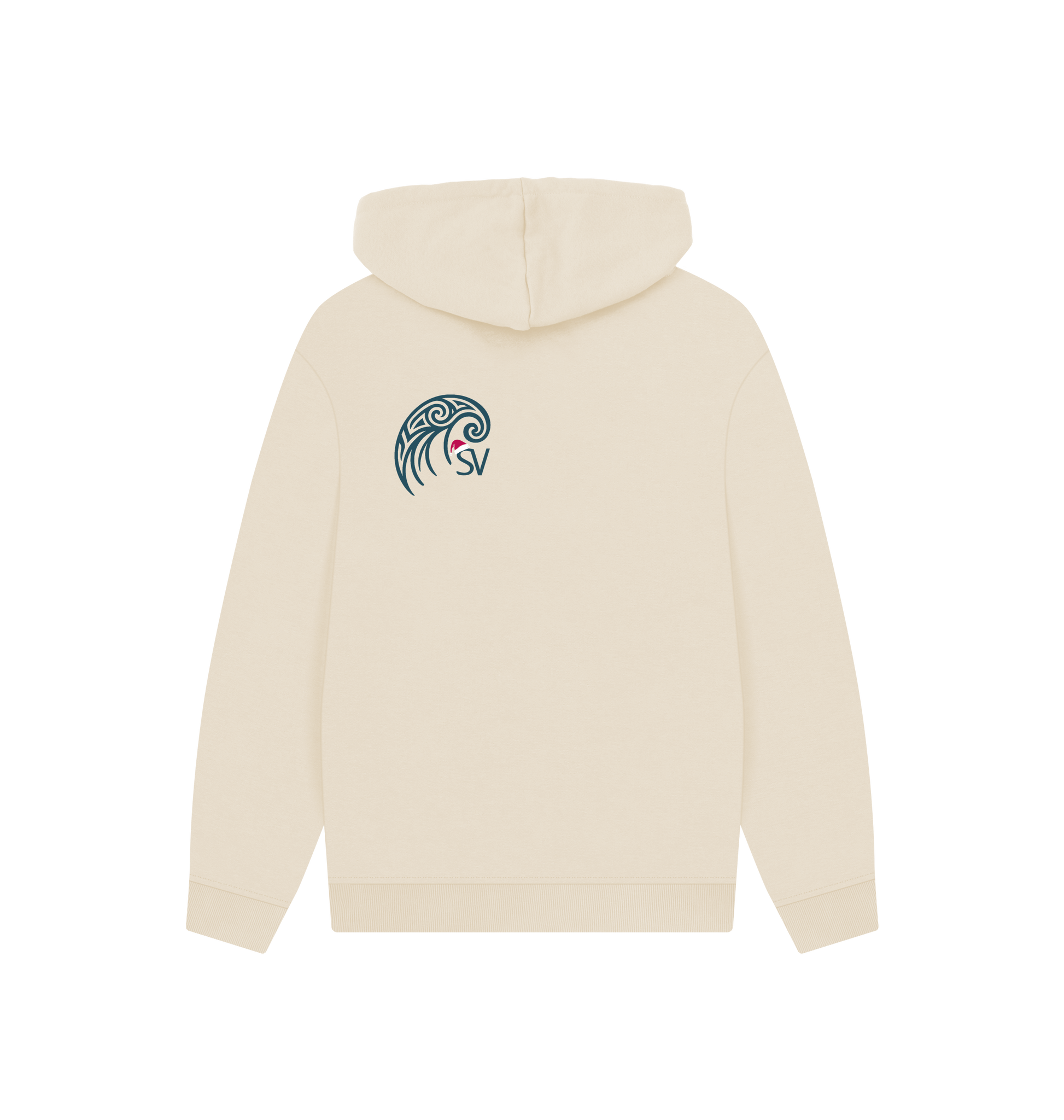 Oat Printed Hoody Back