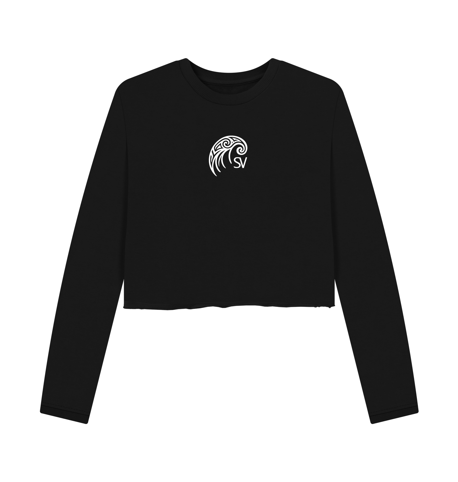 Black Printed Boxy Jumpers Front