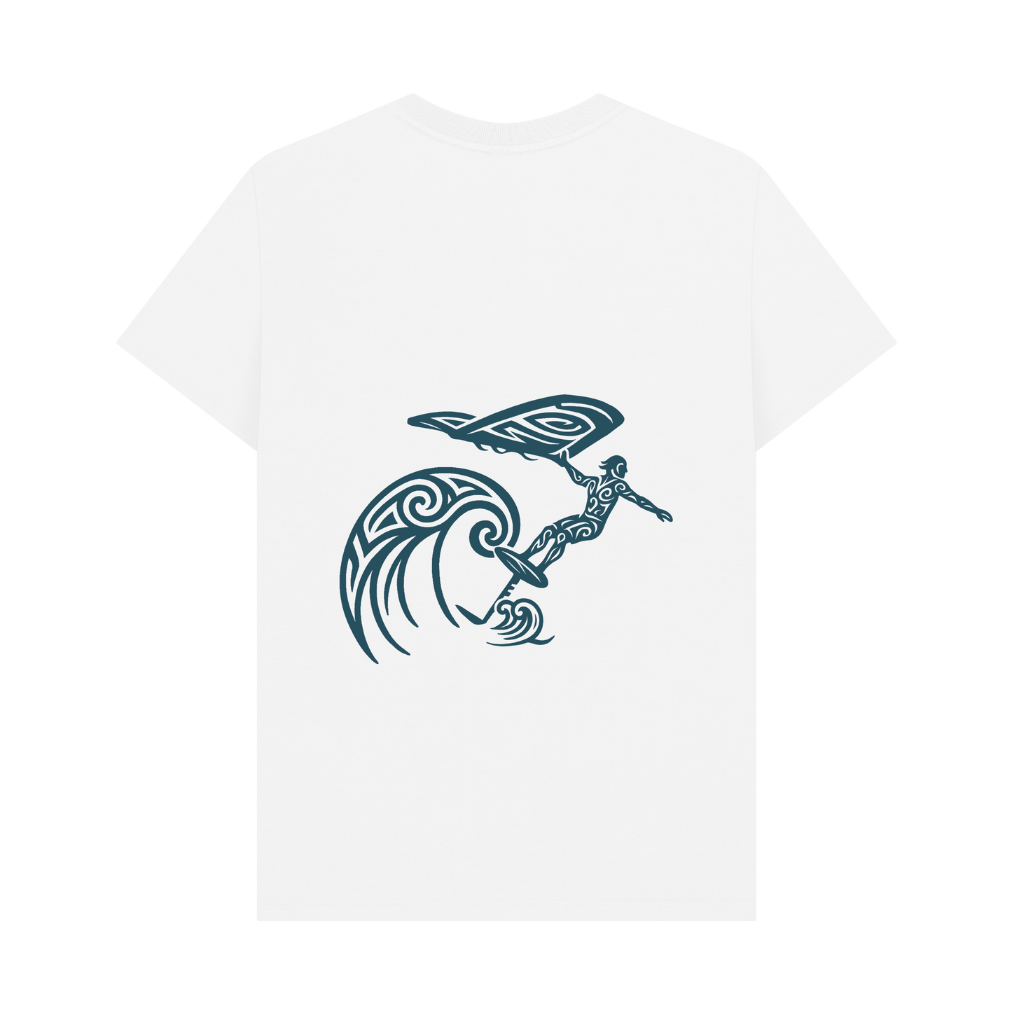 White Printed T-shirt Back