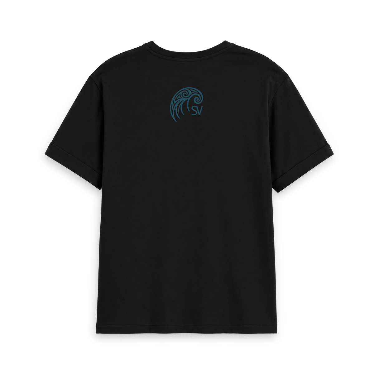Black Printed T-shirt Back